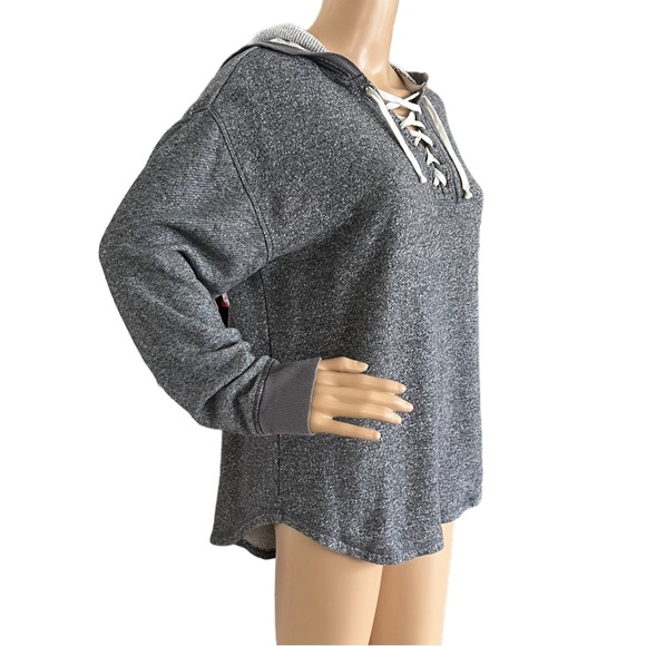 Victoria's Secret Fleece Lined Pullover Hooded Sweatshirt Oversize - Picture 2 of 5